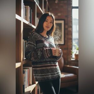 #291 GAP Multicolor Patterned Sweater